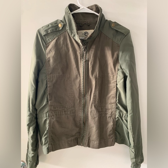 Lucky Brand Army Green Jacket Size Large - Picture 1 of 5